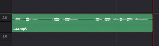 投げ込んだ音声クリップ